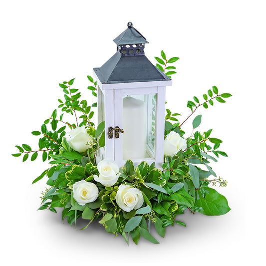 Signature White Rose Lantern